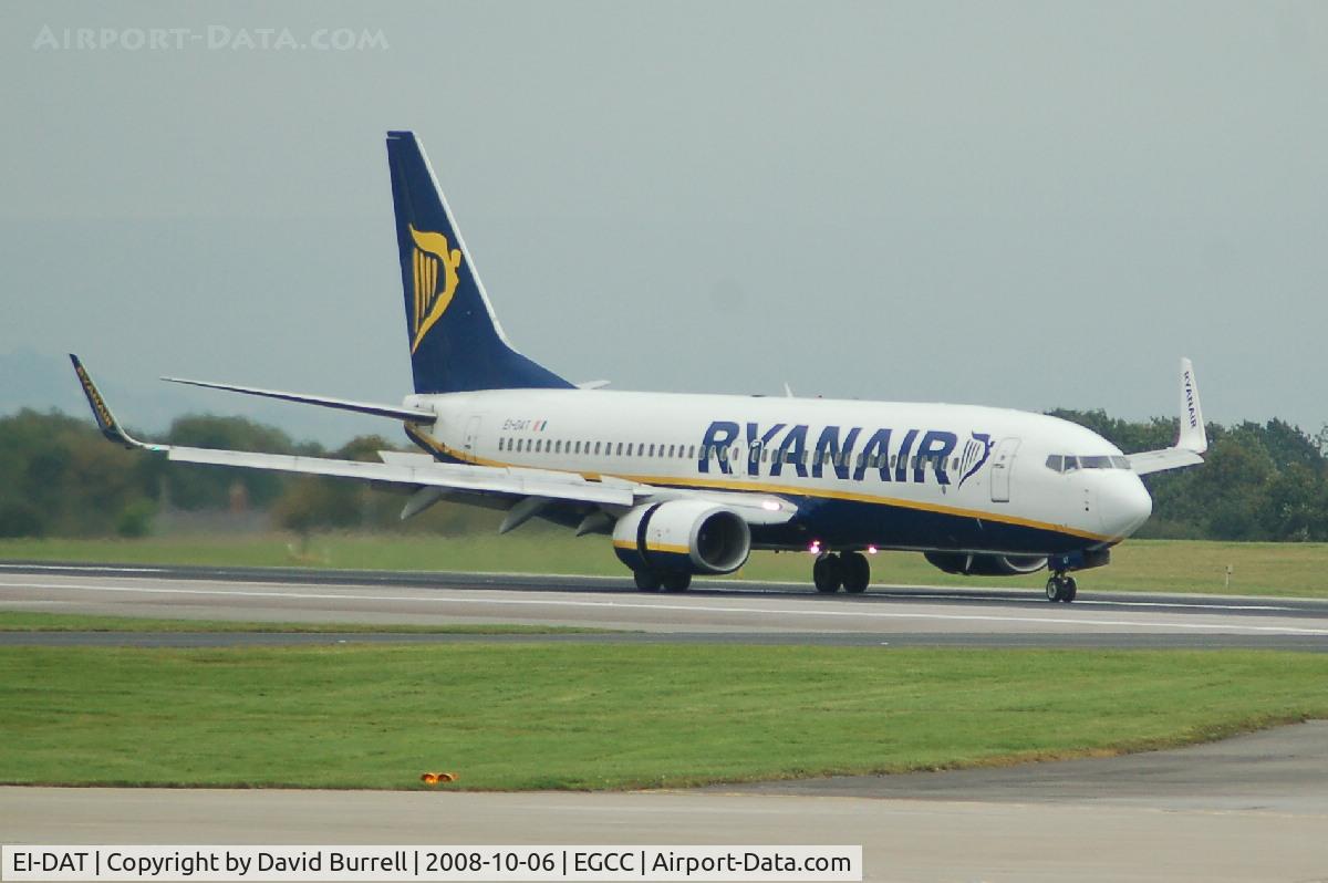 EI-DAT, 2003 Boeing 737-8AS C/N 33554, Ryanair - Landing