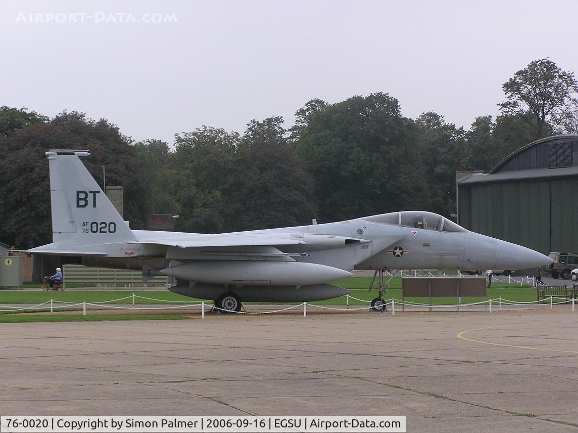 76-0020, 1976 McDonnell Douglas F-15A Eagle C/N 0199/A172, F-15 Eagle preserved at Duxford