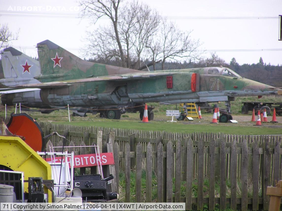 71, Mikoyan-Gurevich MiG-27K C/N 61912507006, MiG preserved at Winthorpe