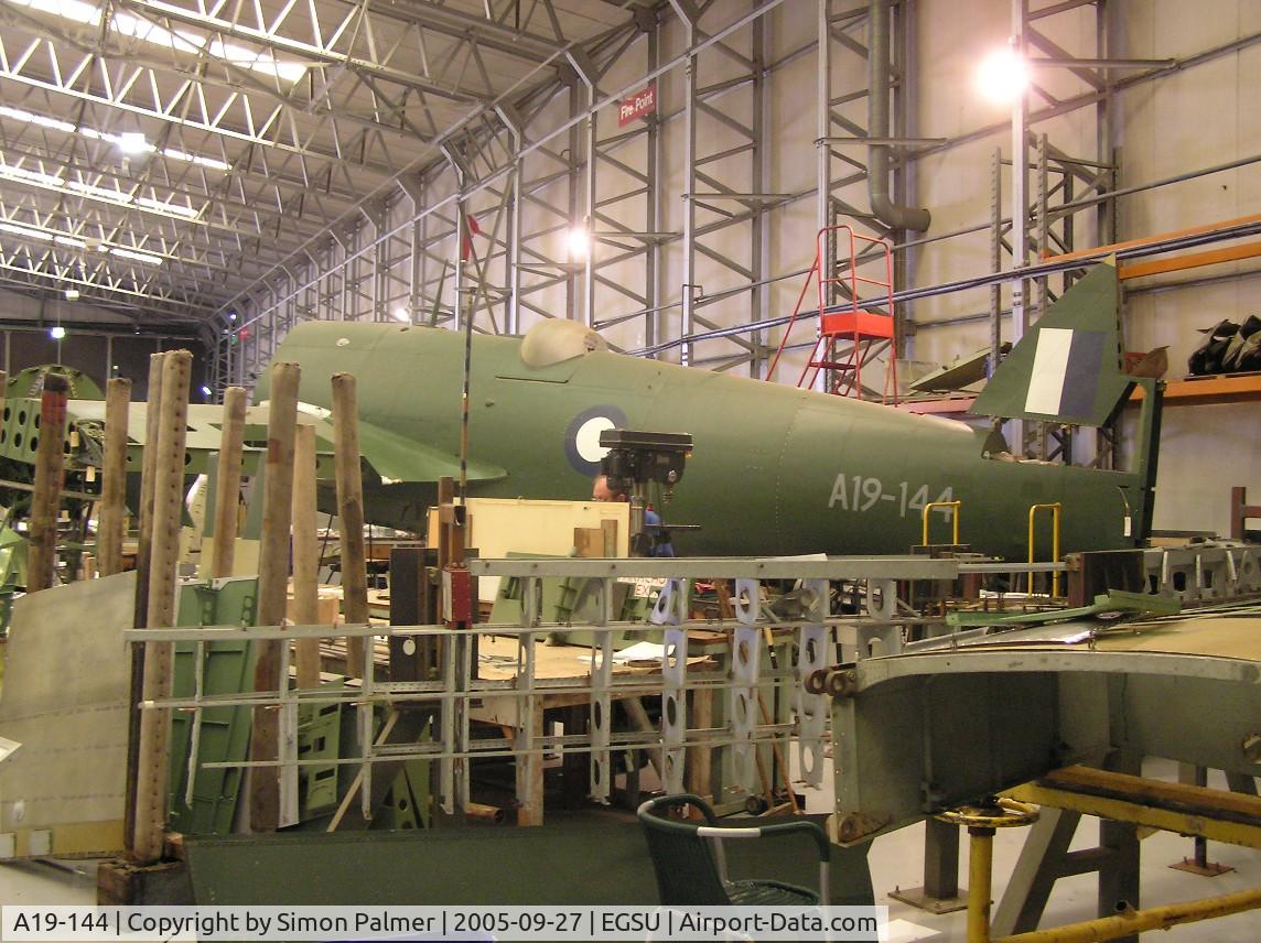 A19-144, Bristol 156 Beaufighter Mk. XI C/N Not found A19-144, Beaufighter under construction at Duxford