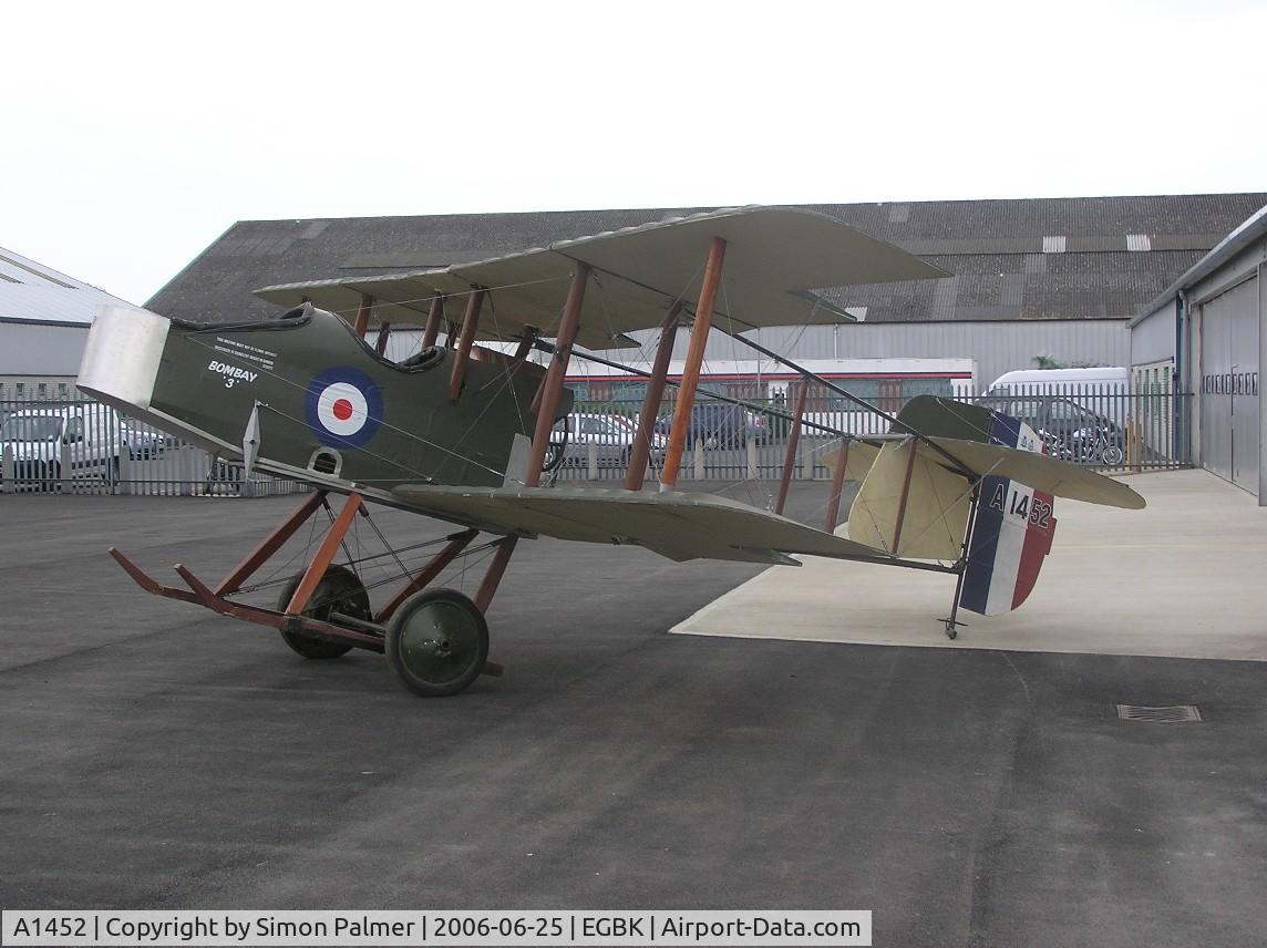 A1452, Vickers FB.5 Gunbus (Replica) C/N BAPC-234, Gunbus Replica at Sywell