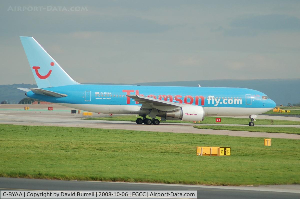 G-BYAA, 1991 Boeing 767-204 C/N 25058, Thomson - Taxiing