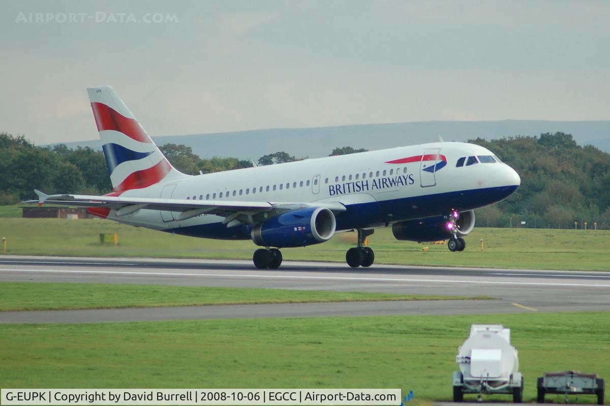 G-EUPK, 2000 Airbus A319-131 C/N 1236, British Airways - Taking Off