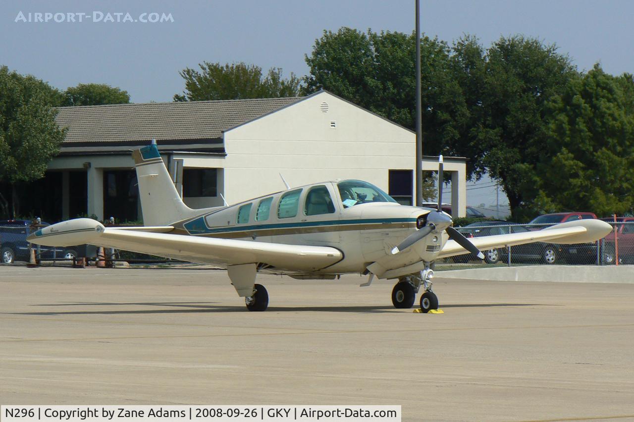 N296, 1983 Beech A36 Bonanza 36 C/N E-2095, At Arlington Municipal