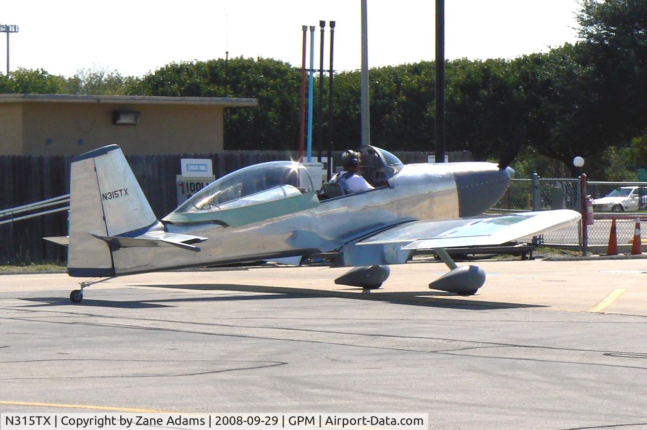 N315TX, 2008 Van's RV-8 C/N 82517, At Grand Prairie Municipal