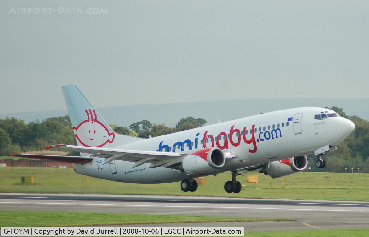 G-TOYM, 1998 Boeing 737-36Q C/N 29141, BMI baby - Taking Off