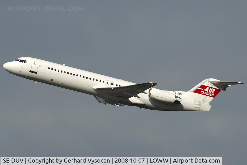 SE-DUV, 1989 Fokker 100 (F-28-0100) C/N 11291, Air Express for KLM