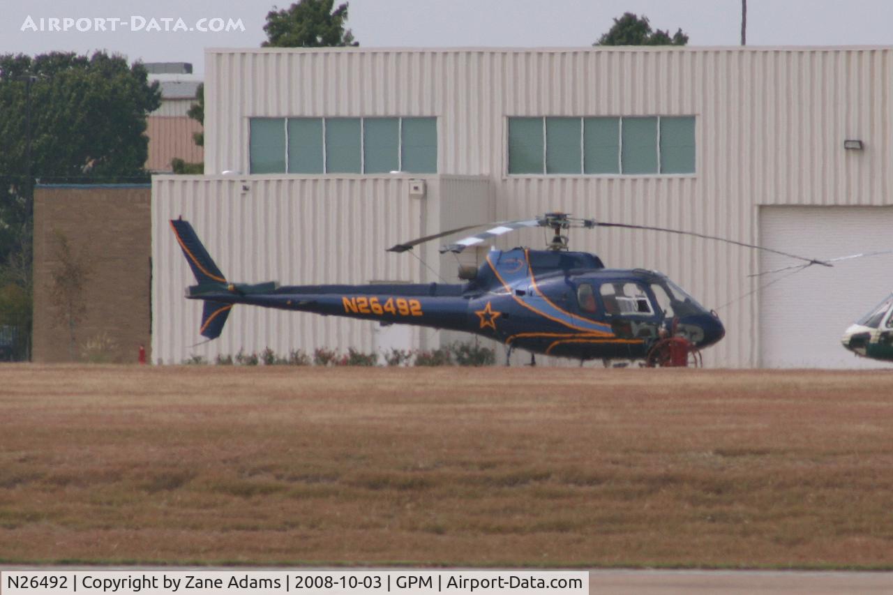 N26492, 1979 Aerospatiale AS-350B Ecureuil C/N 1066, At Grand Prairie Municipal