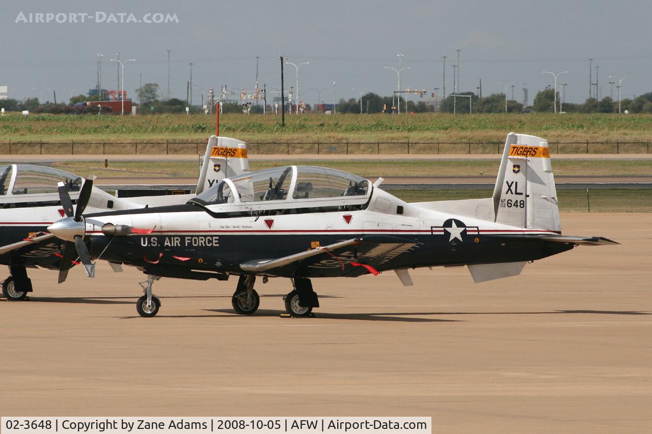 02-3648, 2002 Raytheon T-6A Texan II C/N PT-189, At Alliance - Fort Worth
