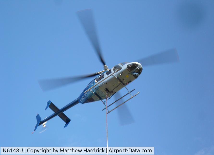 N6148U, 1997 Bell 407 C/N 53217, Longline training, Libby, MT.