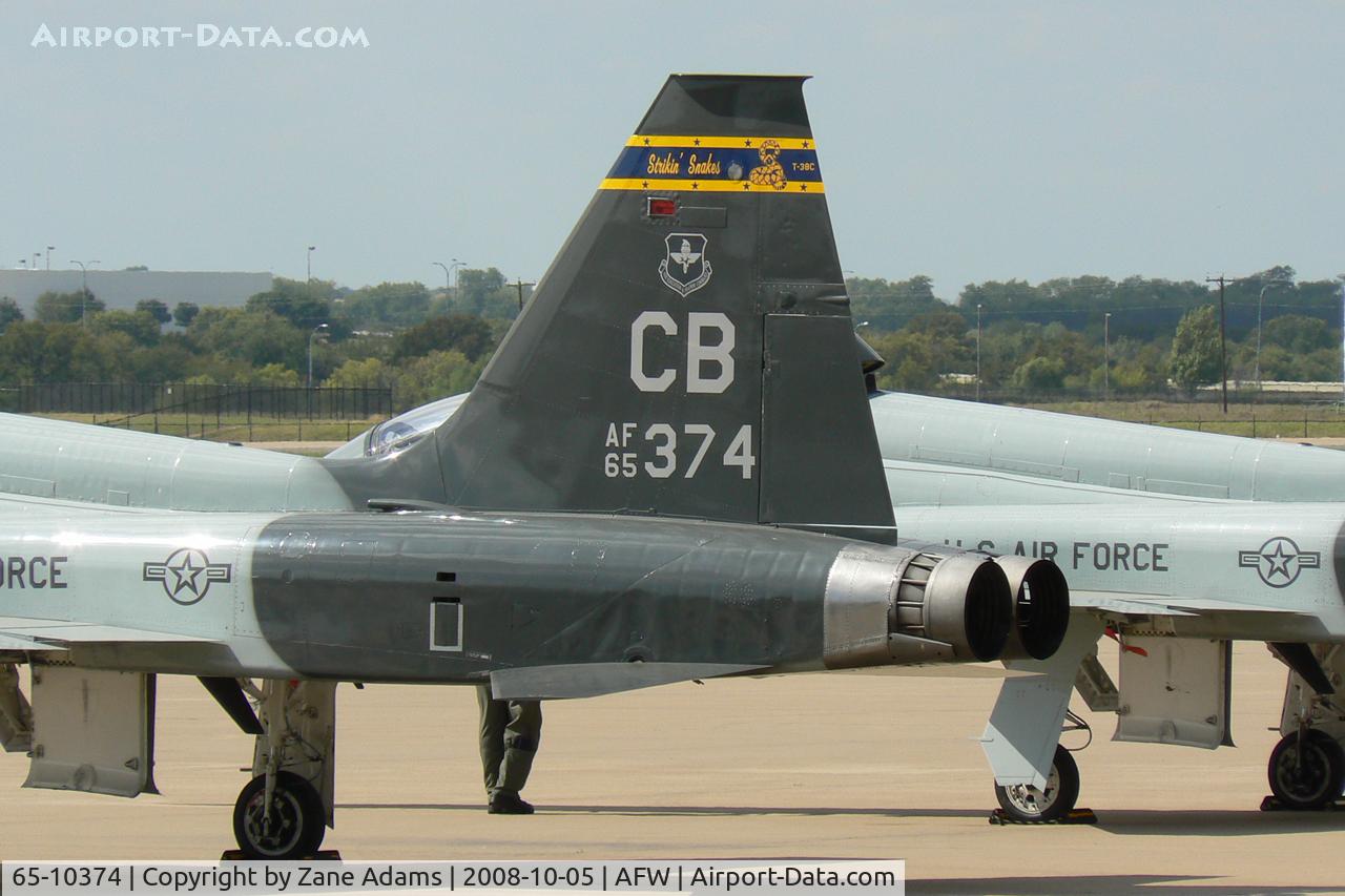 65-10374, 1965 Northrop T-38C Talon C/N N.5793, At Alliance - Fort Worth