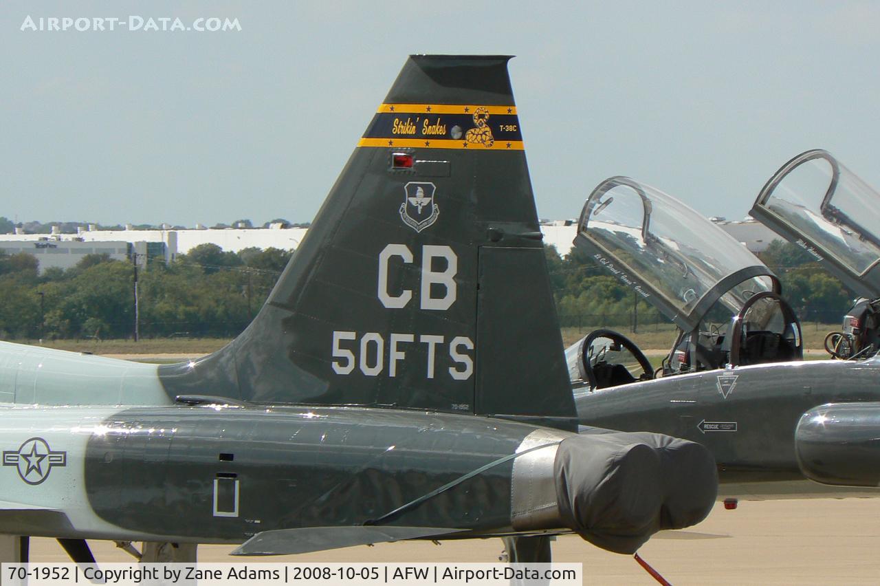 70-1952, 1970 Northrop T-38C Talon C/N T.6285, At Alliance - Fort Worth