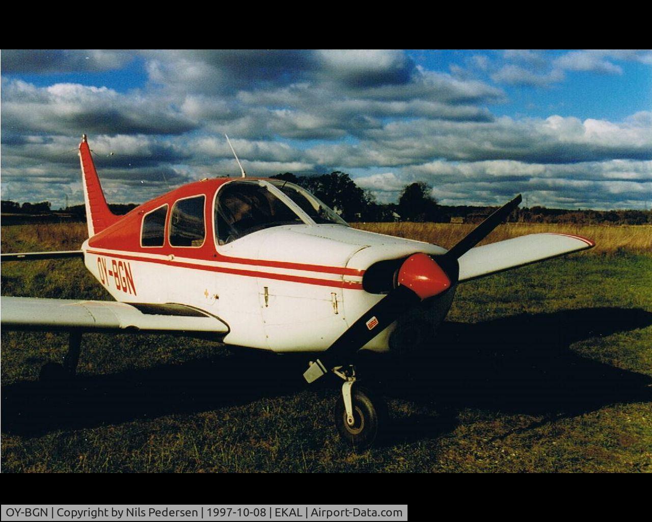 OY-BGN, 1973 Piper PA-28-140 Cherokee Cruiser C/N 28-7425151, OY-BGN at (former) EKAL