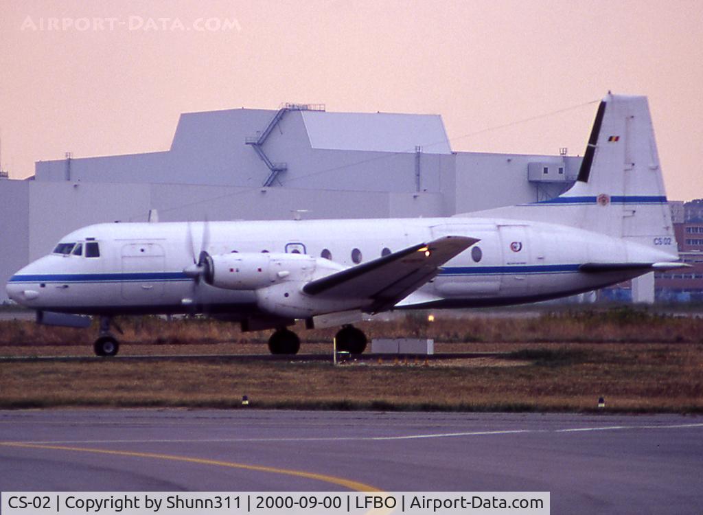 CS-02, 1976 Hawker Siddeley HS.748 Series 2A C/N 1742, Rolling holding point rwy 32R for departure...