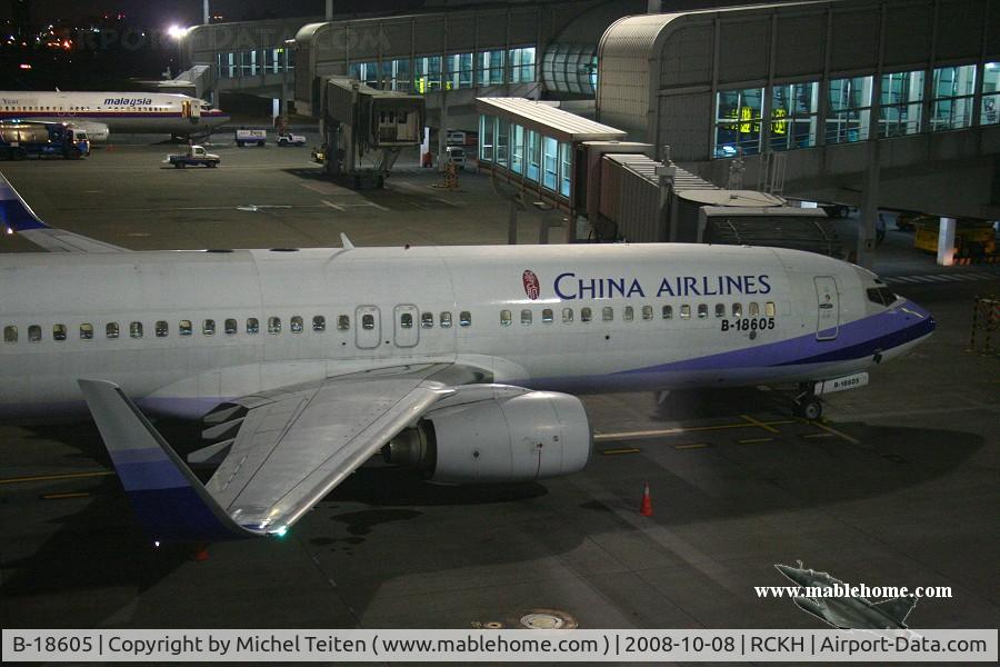B-18605, Boeing 737-809 C/N 28404, China Airlines CI198 bound to Taipei