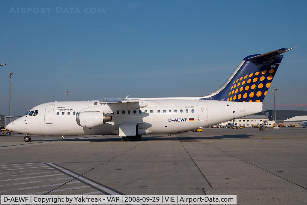 D-AEWF, 1991 British Aerospace BAe.146-200 C/N E2184, Lufthansa Regional Avro 100