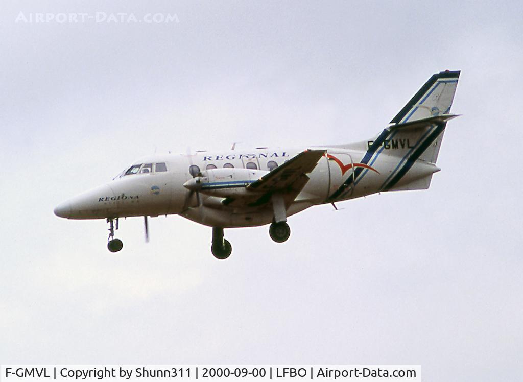 F-GMVL, 1993 British Aerospace BAe-3206 Jetstream 31 C/N 978, Landing rwy 32L