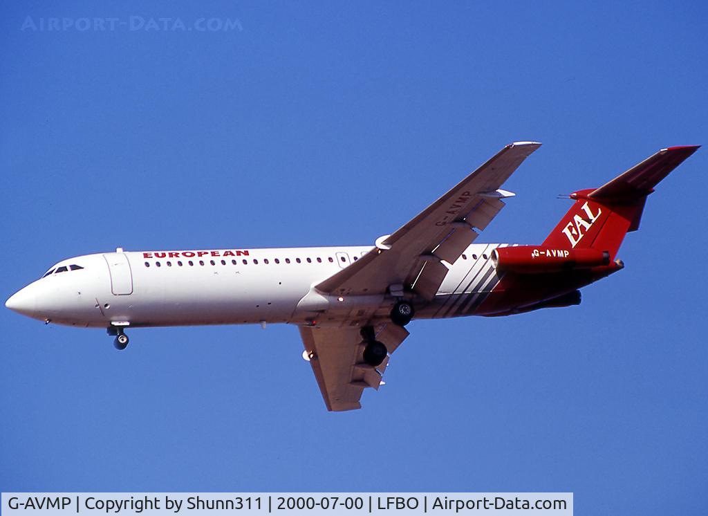 G-AVMP, 1968 BAC 111-510ED C/N BAC.144, Landing rwy 32L