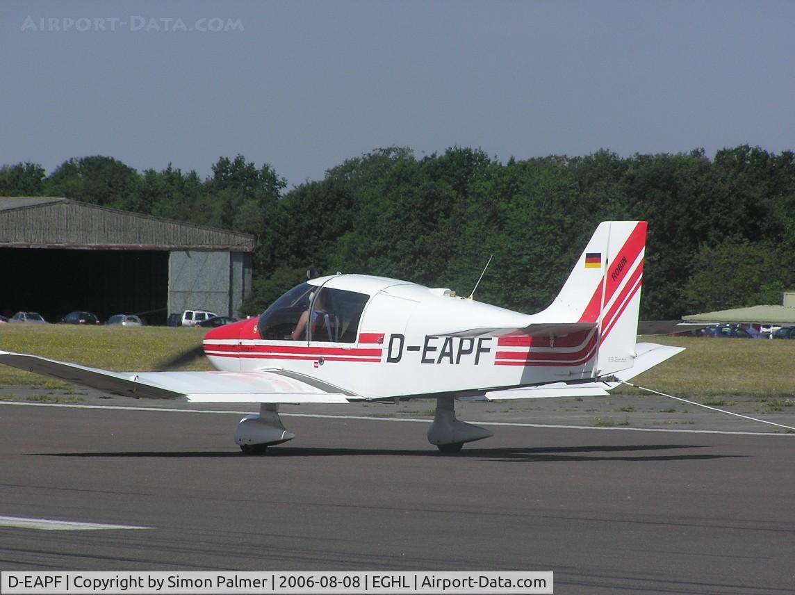 D-EAPF, Robin DR-400-180R Remorqueur Regent C/N 1630, Robin DR400
