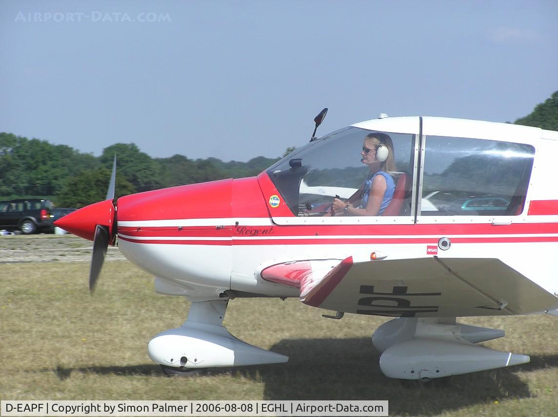 D-EAPF, Robin DR-400-180R Remorqueur Regent C/N 1630, Robin DR400