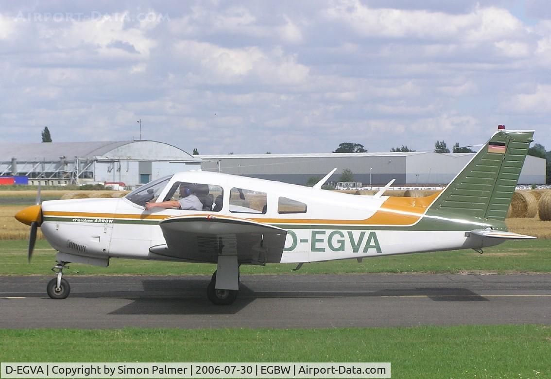 D-EGVA, 1976 Piper PA-28R-200 Cherokee Arrow II C/N 28R-7635229, PA-28R