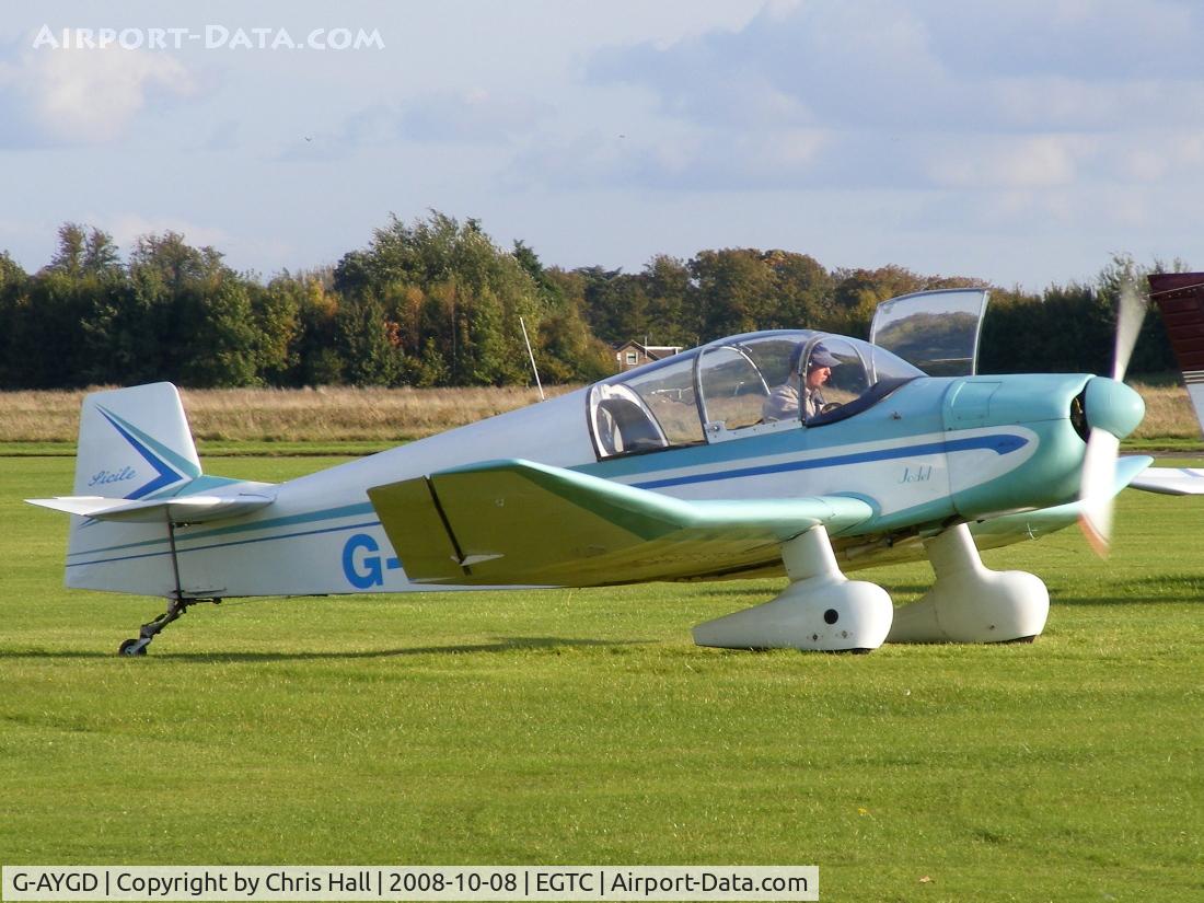G-AYGD, 1963 CEA Jodel DR1050 Sicile C/N 515, Previous ID: F-BLRE