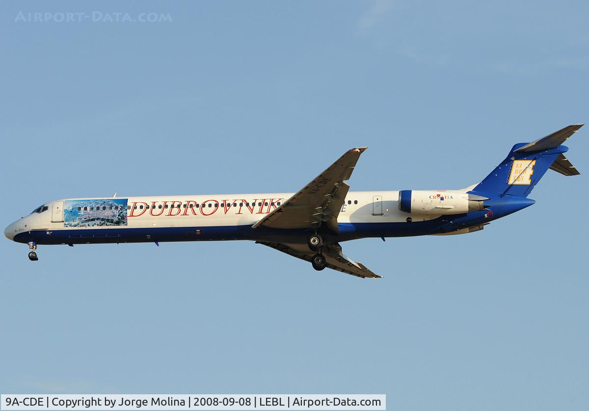 9A-CDE, 1981 McDonnell Douglas MD-82 (DC-9-82) C/N 48066, 