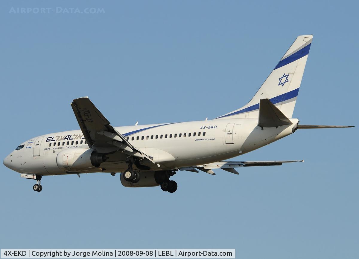 4X-EKD, 1999 Boeing 737-758 C/N 29960, 