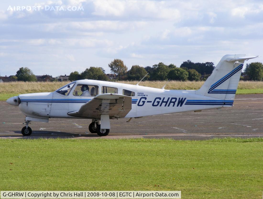G-GHRW, 1979 Piper PA-28RT-201 Arrow IV C/N 28R-7918140, BONUS AVIATION LTD