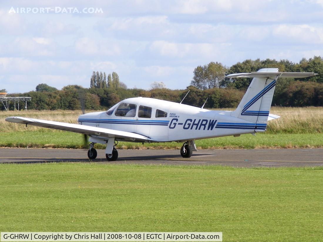 G-GHRW, 1979 Piper PA-28RT-201 Arrow IV C/N 28R-7918140, BONUS AVIATION LTD