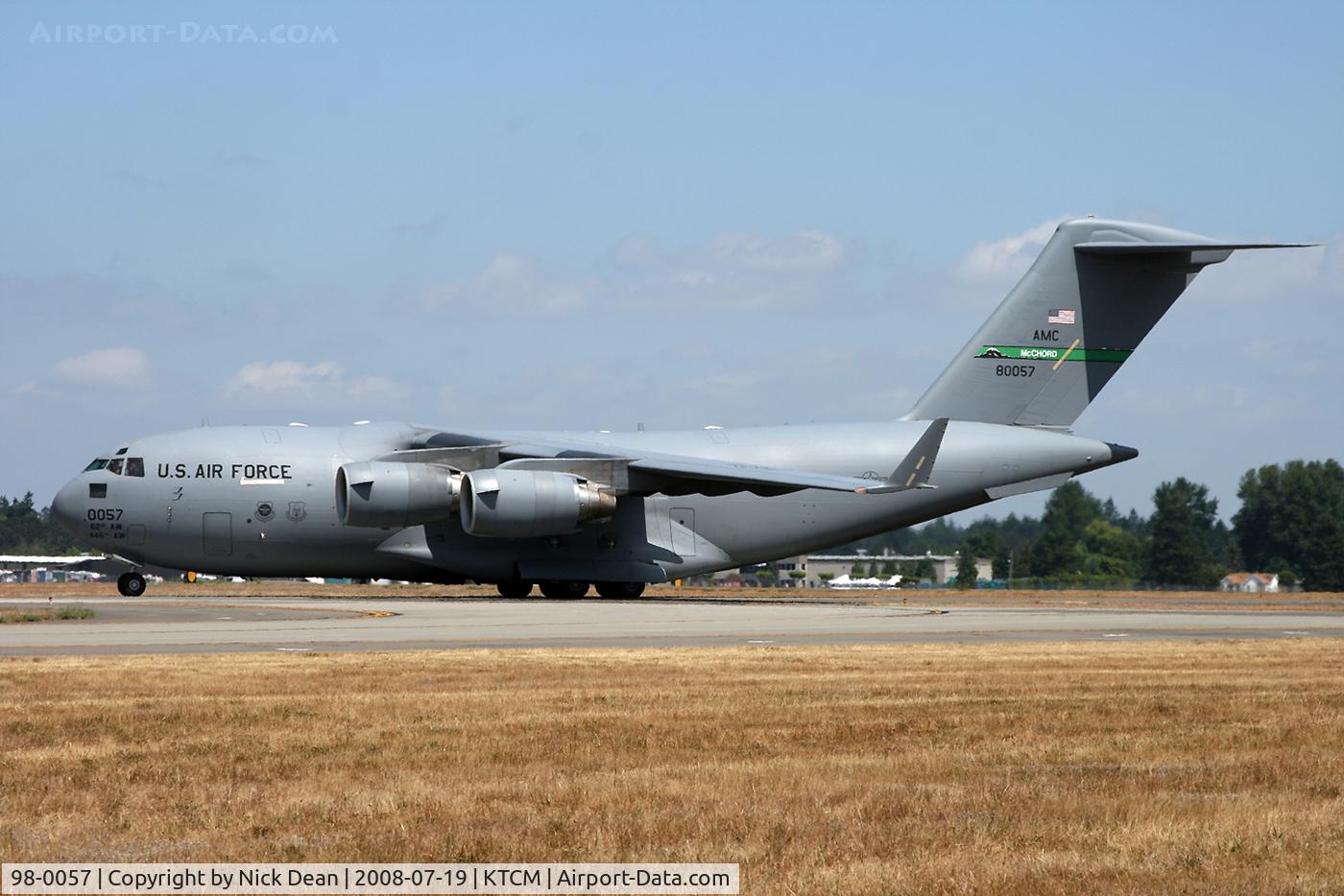 98-0057, 1998 Boeing C-17A Globemaster III C/N 50061, McChord Airshow