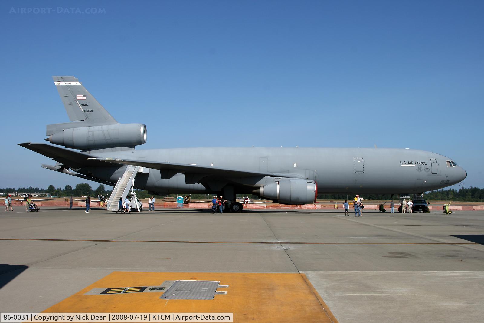 86-0031, 1986 McDonnell Douglas KC-10A Extender C/N 48244, McChord Airshow
