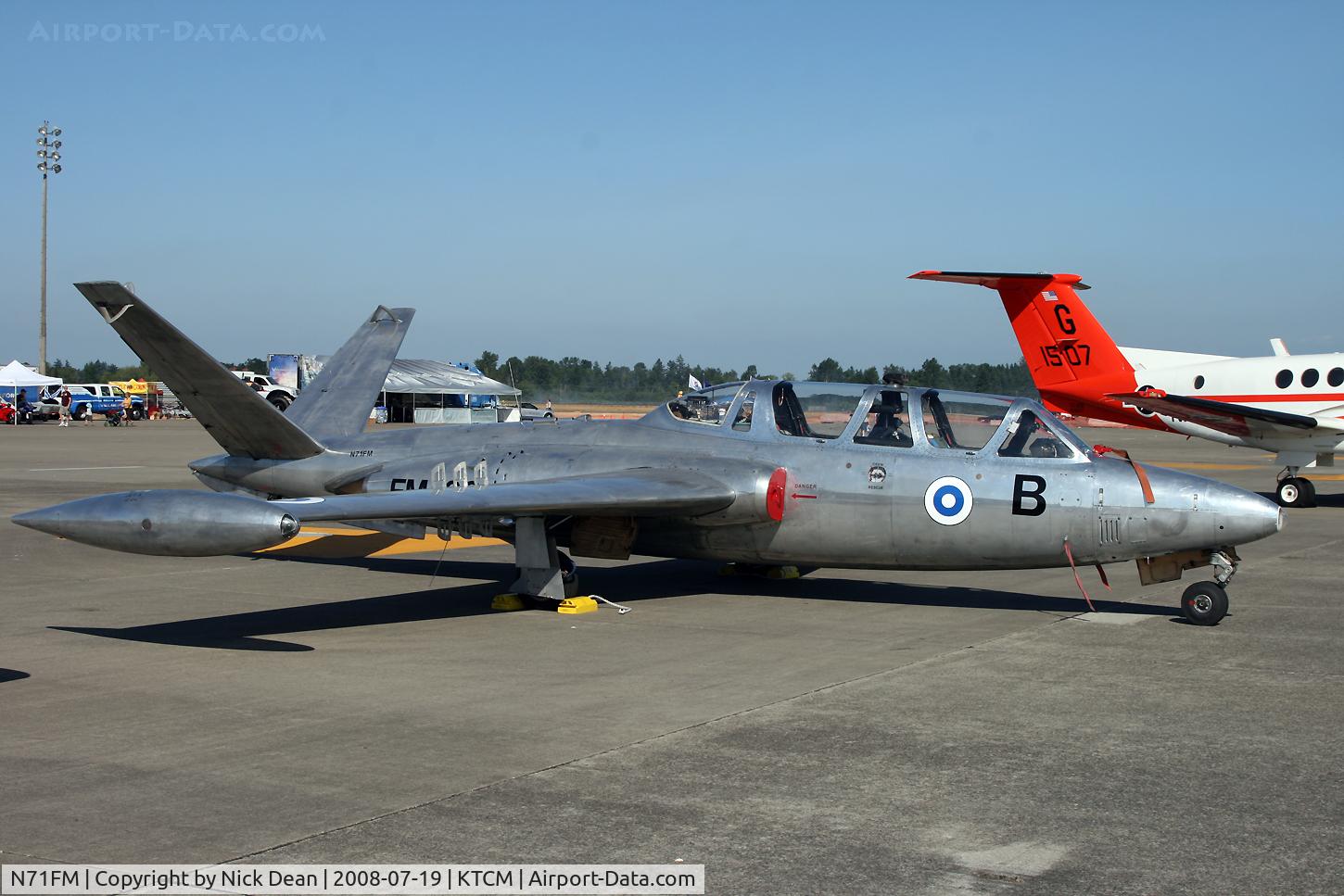 N71FM, 1962 Fouga (Valmet) CM-170R Magister C/N FM-38, McChord Airshow