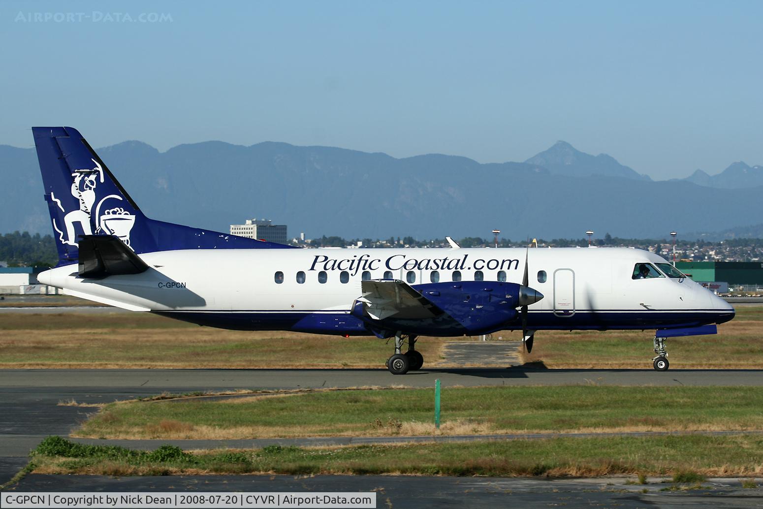 C-GPCN, 1985 Saab SF340A C/N 340A-027, CYVR
