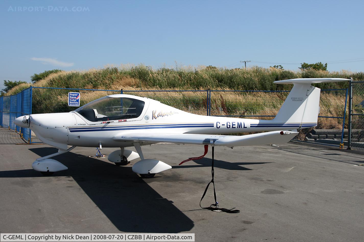 C-GEML, 1996 Diamond DA-20A-1 Katana C/N 10204, Boundary Bay BC