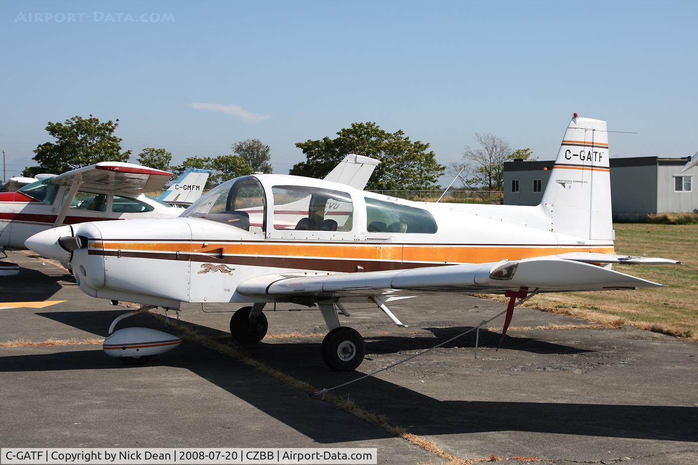 C-GATF, 1974 American Aviation AA-5 Traveler C/N AA5-0552, Boundary Bay BC