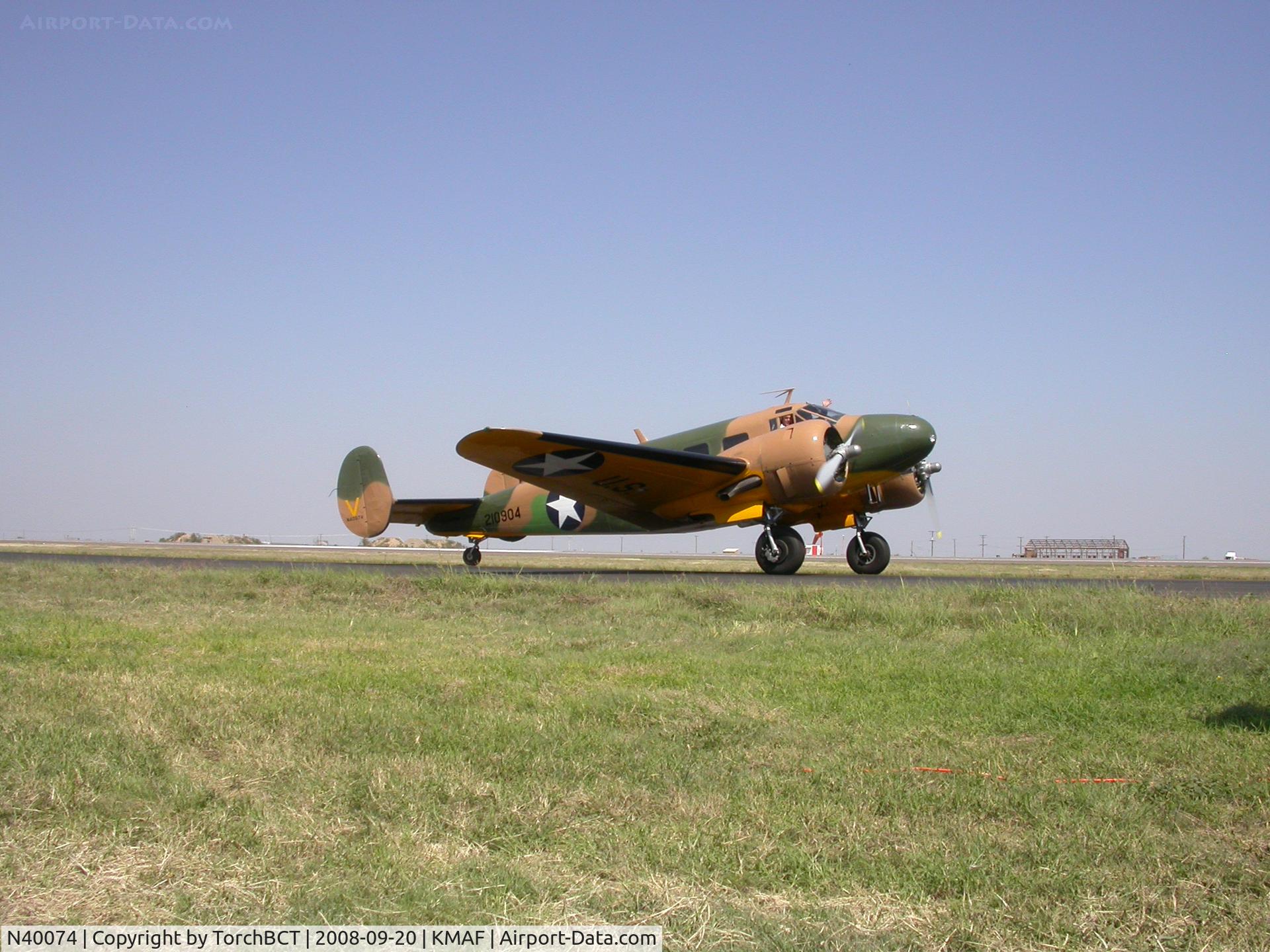 N40074, 1954 Beech C-45H Expeditor C/N AF-834, Beech Expeditor at Fina-CAF Airsho 2008.