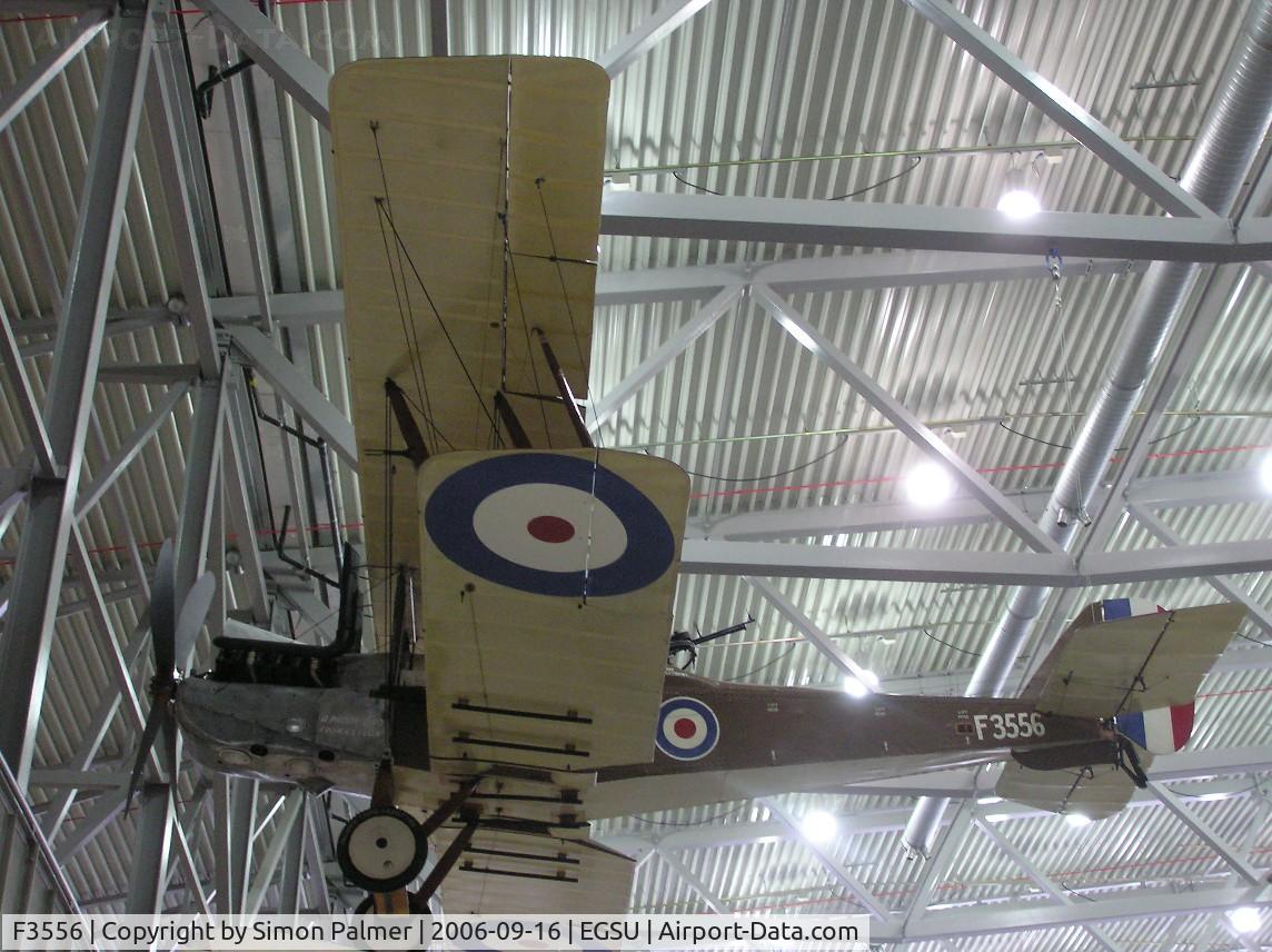 F3556, 1918 Royal Aircraft Factory RE-8 C/N Not found F3556, Preserved aircraft at Duxford