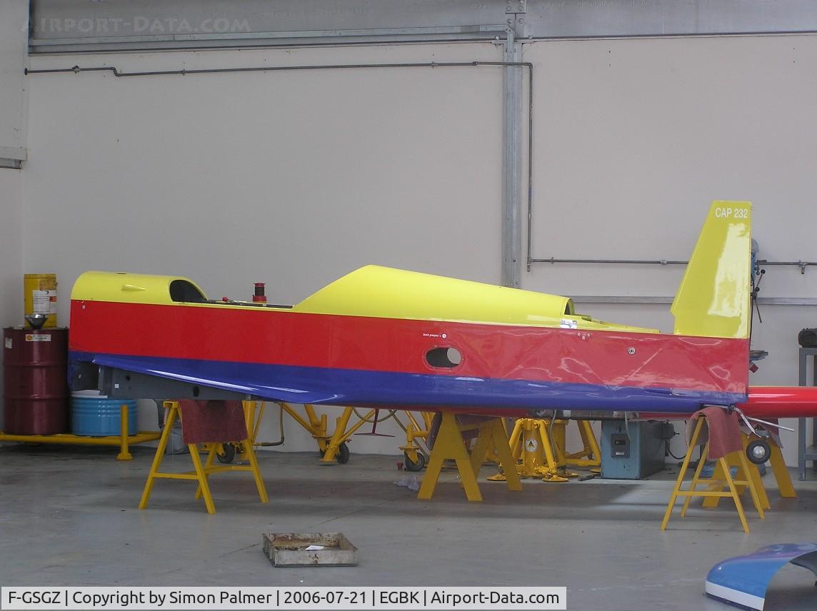 F-GSGZ, 1996 Mudry CAP-232 C/N 08, CAP232 on rebuild
