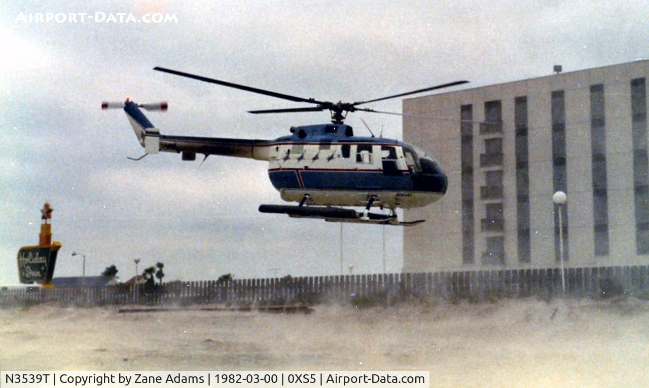 N3539T, MBB Bo-105S C/N S-397, On South Padre Island Beach