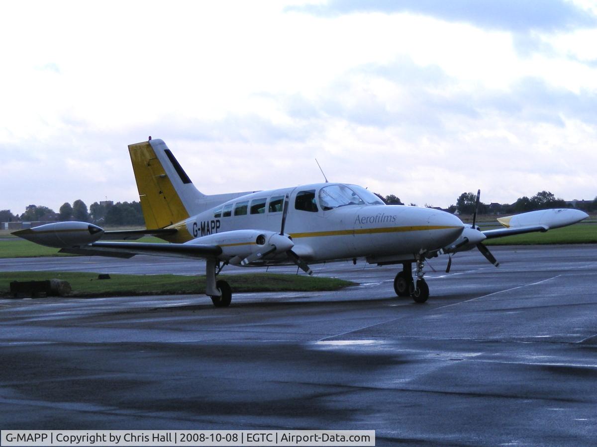 G-MAPP, 1974 Cessna 402B Utililiner C/N 402B-0583, BLOM AEROFILMS LTD, Previous ID: D-INRH