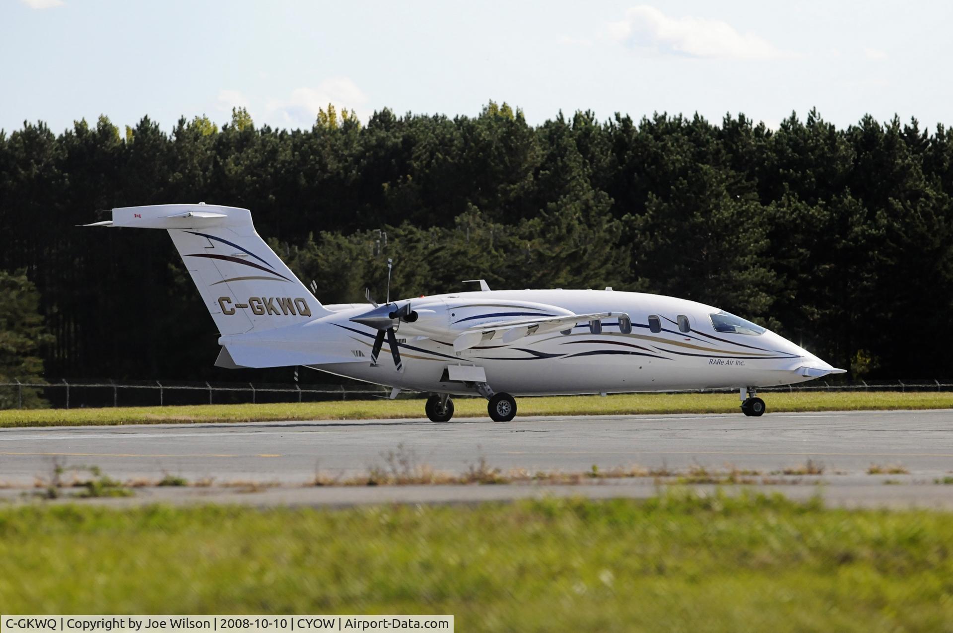 C-GKWQ, 2005 Piaggio P-180 Avanti C/N 1095, Taken At The Ottawa Airport Runway 25- Nikon D300