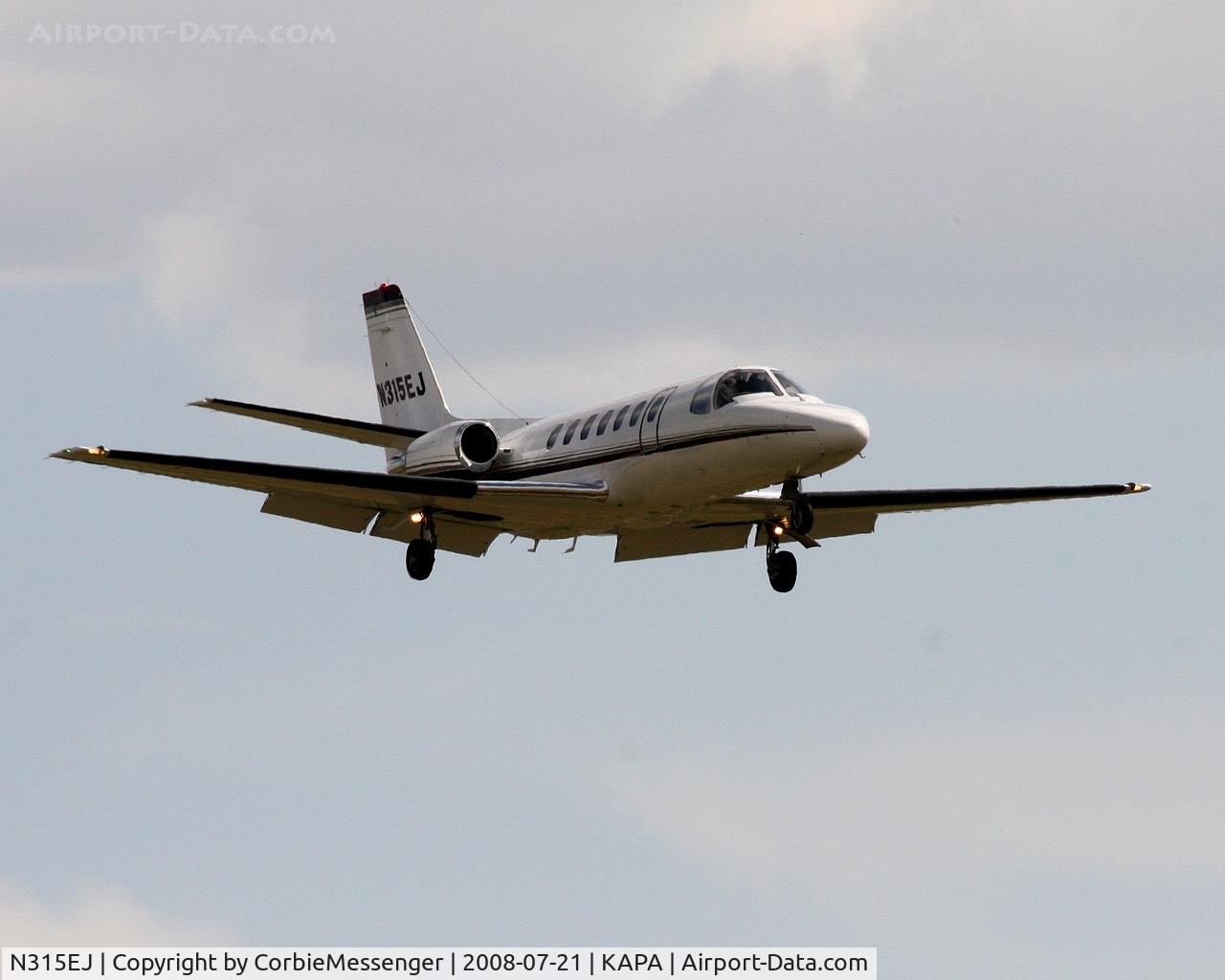 N315EJ, 1993 Cessna 560 Citation V C/N 560-0215, Cessna Citation on final for 35L at KAPA.