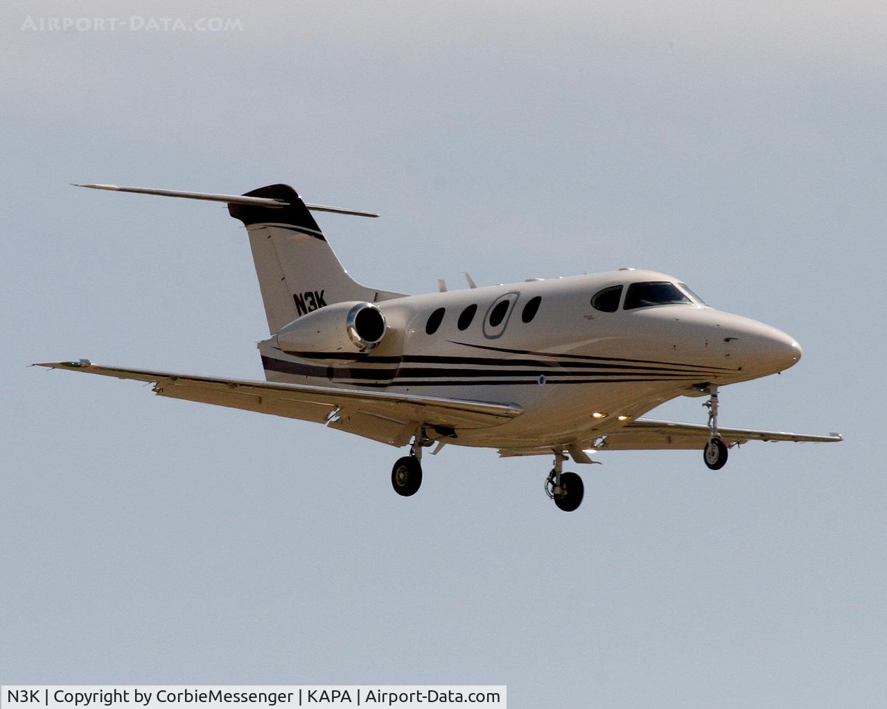 N3K, 2007 Hawker Beechcraft Corp 390 C/N RB-218, A Hawker Beechcraft 390 on final for 35L at KAPA.