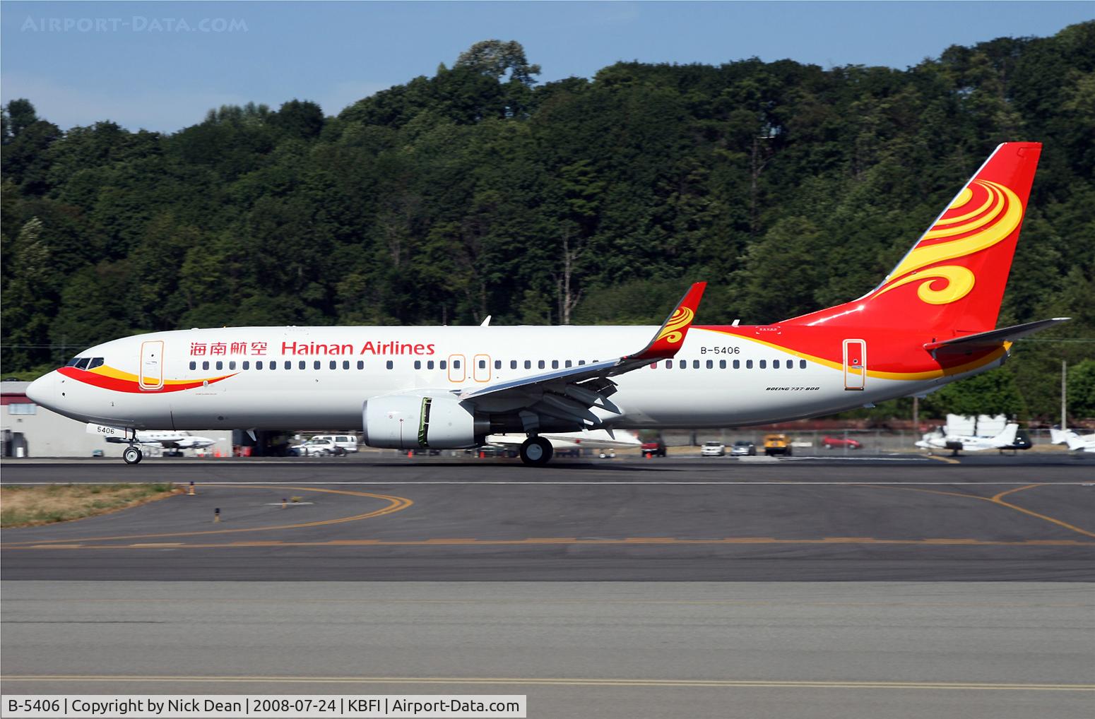 B-5406, 2008 Boeing 737 C/N 35760, /