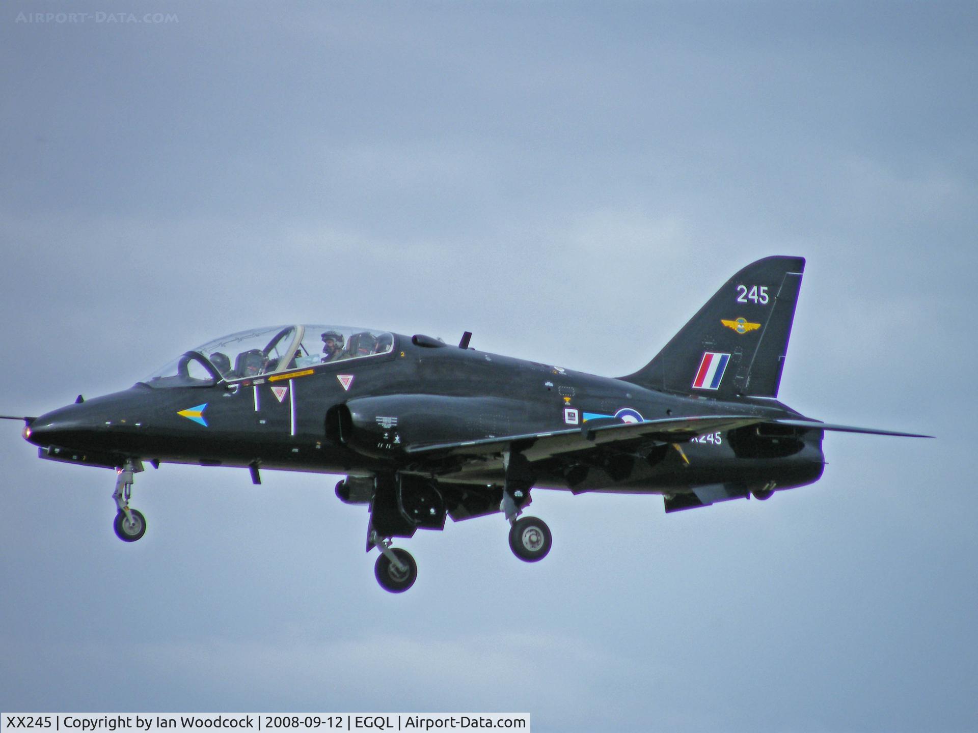 XX245, 1978 Hawker Siddeley Hawk T.1 C/N 081/312081, BAe Hawk T.1/4 FTS (208 Sq marks) at RAF Leuchars