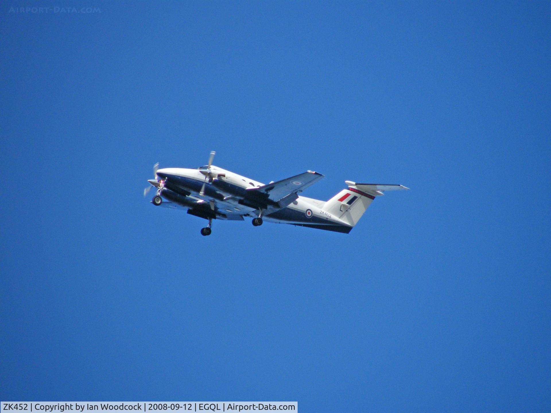 ZK452, 2003 Raytheon B200 King Air C/N BB-1832, Beech 200/45 Sqn RAF/At RAF Leuchars