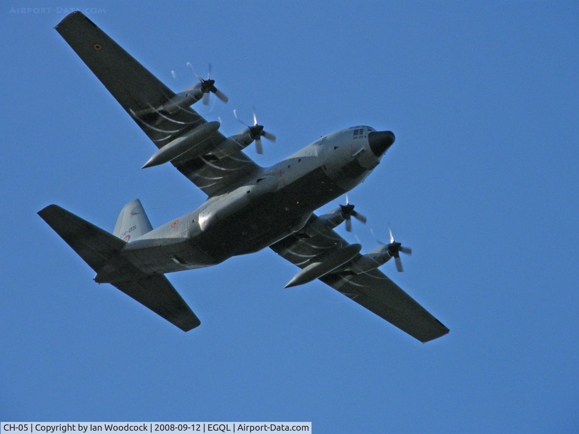 CH-05, 1972 Lockheed C-130H Hercules C/N 382-4470, Lockheed C-130H/Belgian Air Force/Departing RAF Leuchars