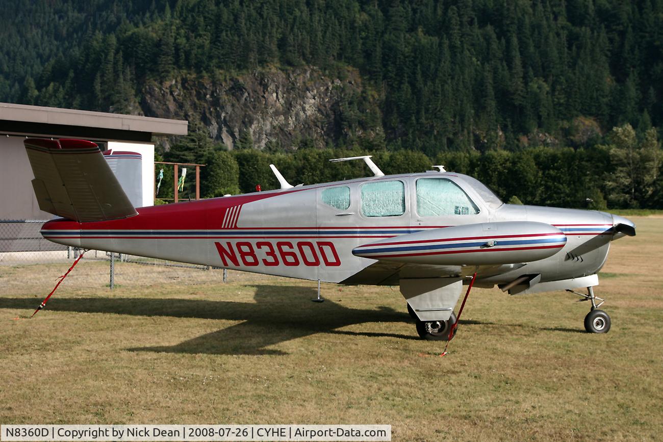 N8360D, 1958 Beech J35 Bonanza C/N D-5481, CYHE