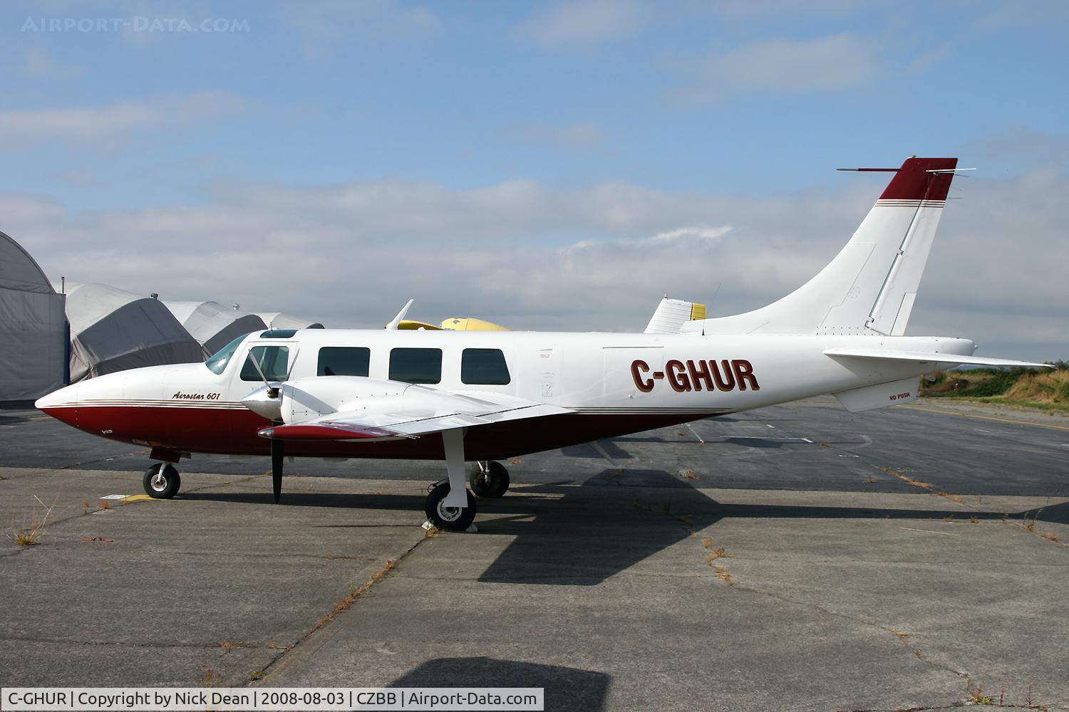 C-GHUR, 1974 Ted Smith Aerostar 601 C/N 61-0174-085, Boundary Bay BC